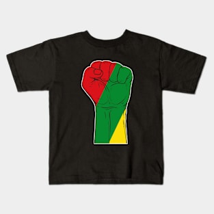 Black History Month Black Hand Kids T-Shirt